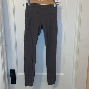 Dark Gray Leggings with Pockets